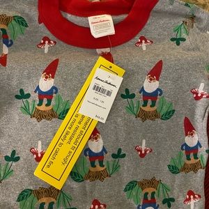 BNWT - Hanna Andersson Gnome Garden Long John PJs
